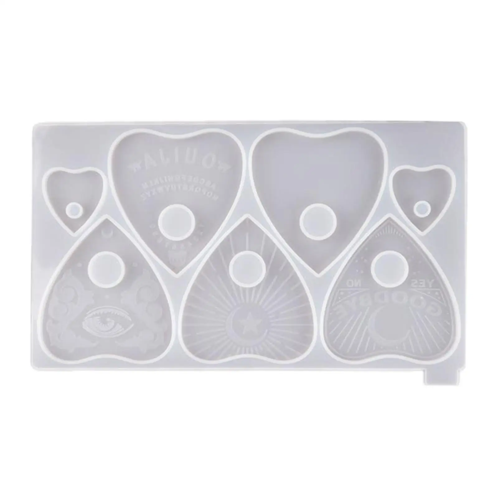 Silicone Mold Ouija Board Resin Jewelry Pendant Mould DIY Making Craft Handmade