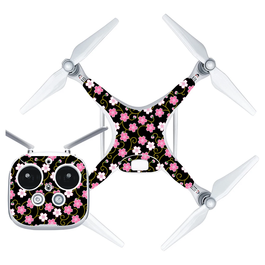 

Flowers Style Vinyl Skin Sticker for DJI Phantom 4 Drone And Remote Controller 0104