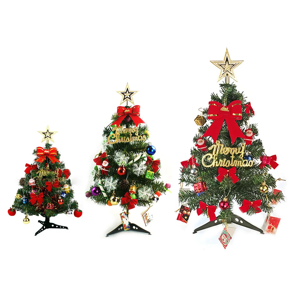 

30/45/60Cm Large Christmas Tree For New Year Decoration Artificial Landscape Decoration Xmas Tree With Lighting String
