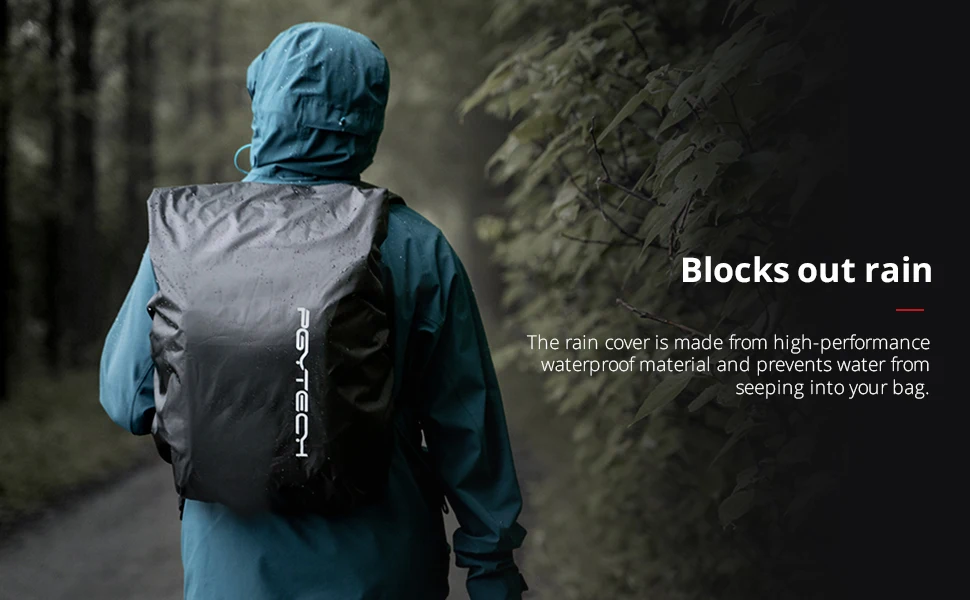PGYTECH 25L Camera Backpack Waterproof Rain Cover Outdoor Sport Bag,Waterproof Camping Hiking Backpack Rainproof Coating