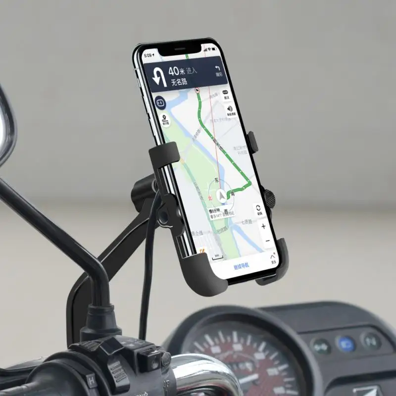Держатель для телефона из алюминиевого сплава на руль мотоцикла QC3.0 водонепроницаемый держатель для быстрой зарядки автомобильные аксессуары Поддержка