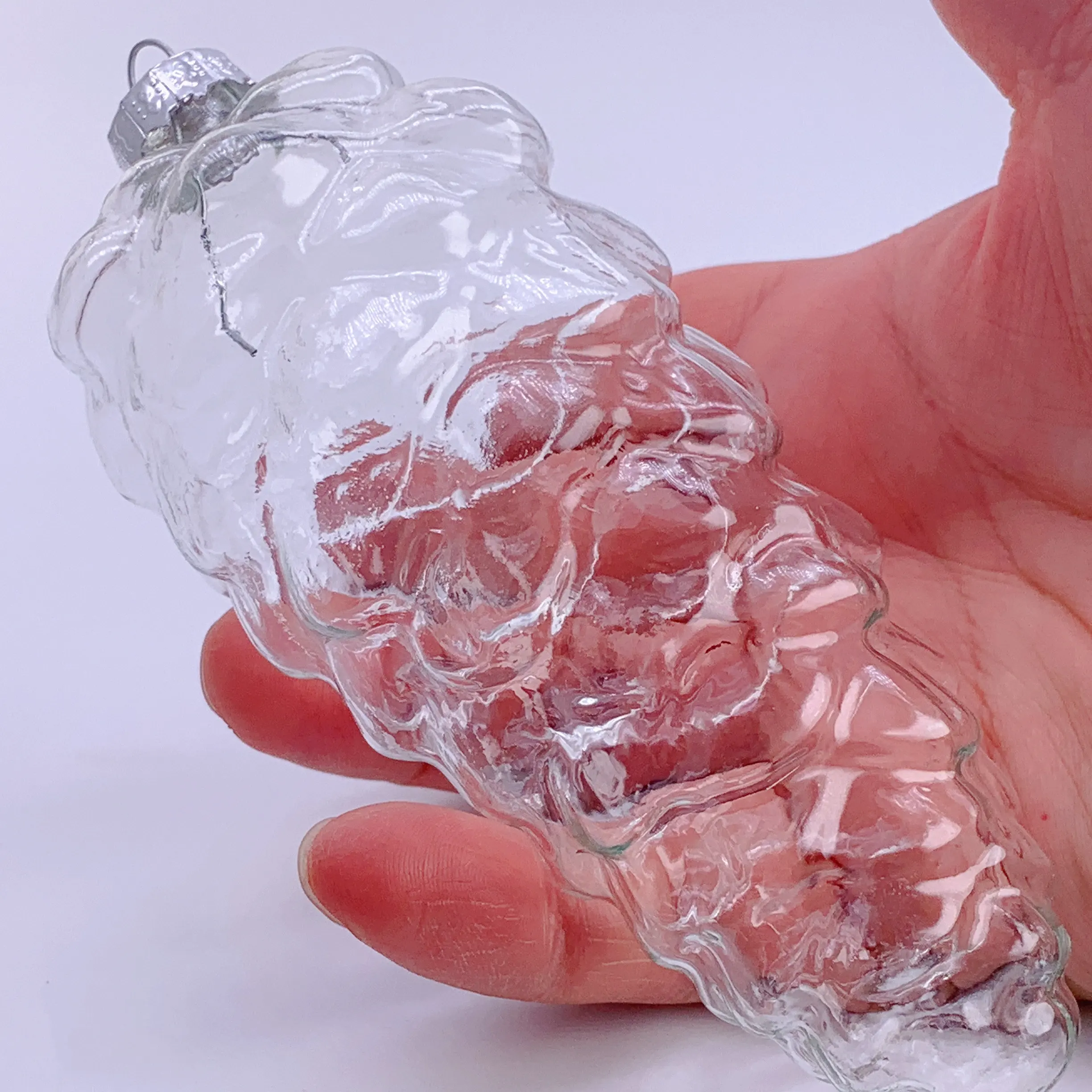 

48 Pieces x DIY Paintable Home Wedding Christmas Decoration Ornament 135mm Glass Pine Nut