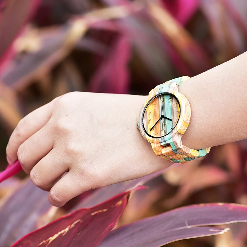 Man's Wood Watch Women Couple Quartz Wristwatches Gift quartz watch fashion couple watches