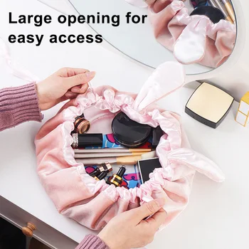 

Bunny Drawstring Makeup Bags Velvet Cosmetic Storage Bag Travel Portable Toiletry Bag SK88
