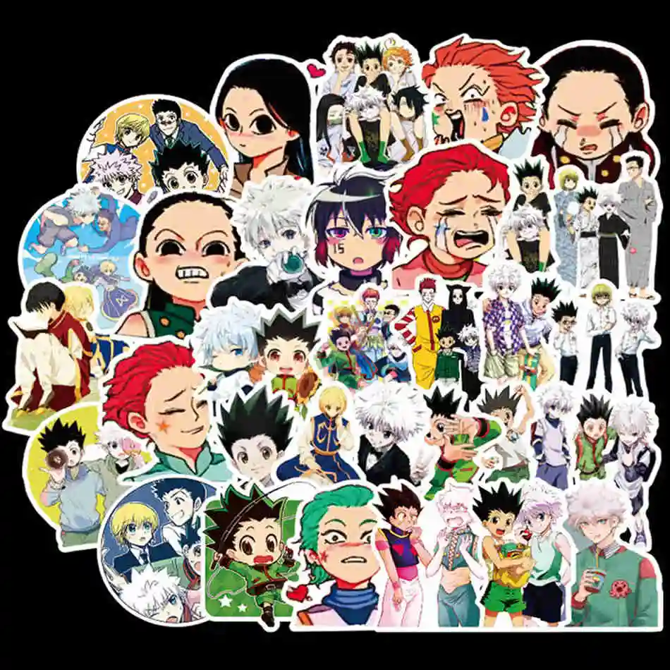 10 30 50 Pack Anime Hunter X Hunter Stickers Waterproof Pvc Graffiti Guitar Skateboard Laptop Luggage Vsco Girl Sticker Kids Toy Stickers Aliexpress