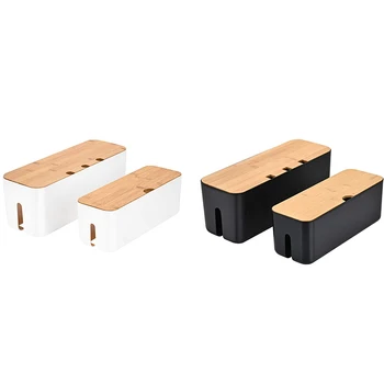 

Cable Management Box Organizer for Cords, Computer USB-Hub, TV to Cover and Conceal Power Strips, Etc