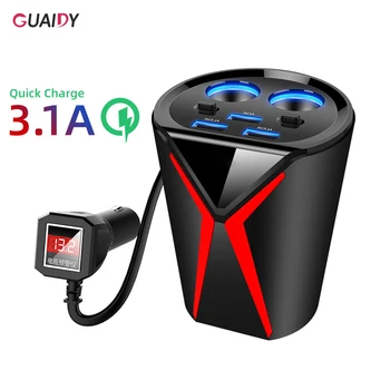 

Car Charger Mini Three USB Stick Smart Flash Charge Protection For iPhone Samsung Universal Cigarette Lighter Mobile Phone