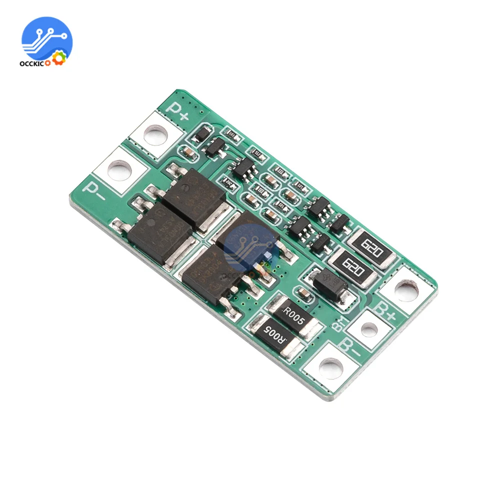 2S 10A LiFePO4 BMS Protection Board – 6.4V 7.2V 2-Cell Battery Packs – PCM Module