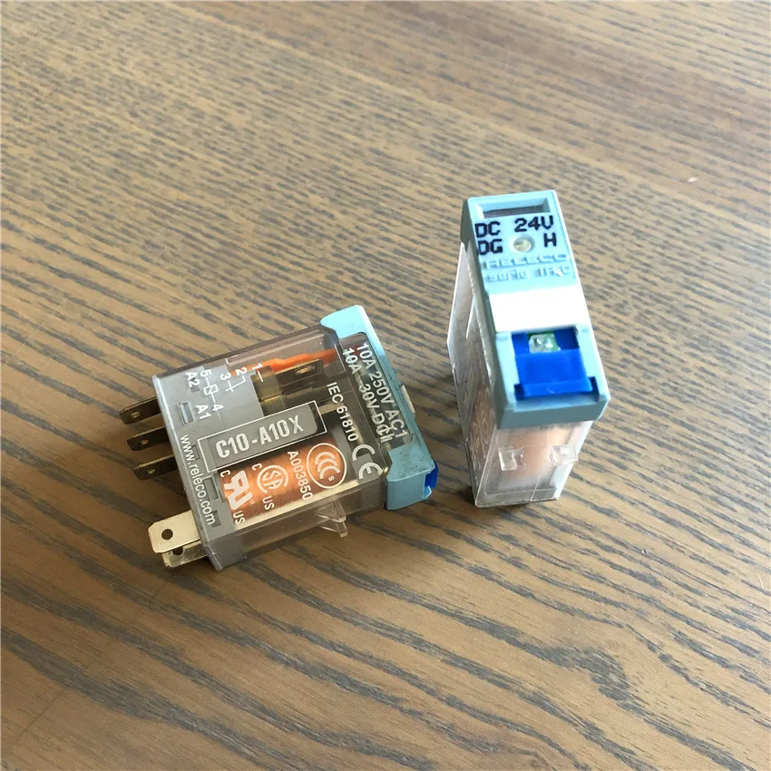 C10 A10X DC24V реле питания 10A 250VAC 24VDC 5 контактов|Реле| |