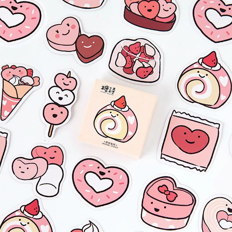 45 шт./кор. милые декоративные Стикеры Kawaii Торт Стикер для канцелярских товаров Бумага клей Стикеры для детей DIY Скрапбукинг дневник поставки