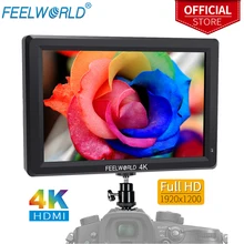 FEELWORLD T756 7 дюймов 1920x1200 ips на камеру полевой монитор Поддержка 4K HDMI вход выход с светильник датчик