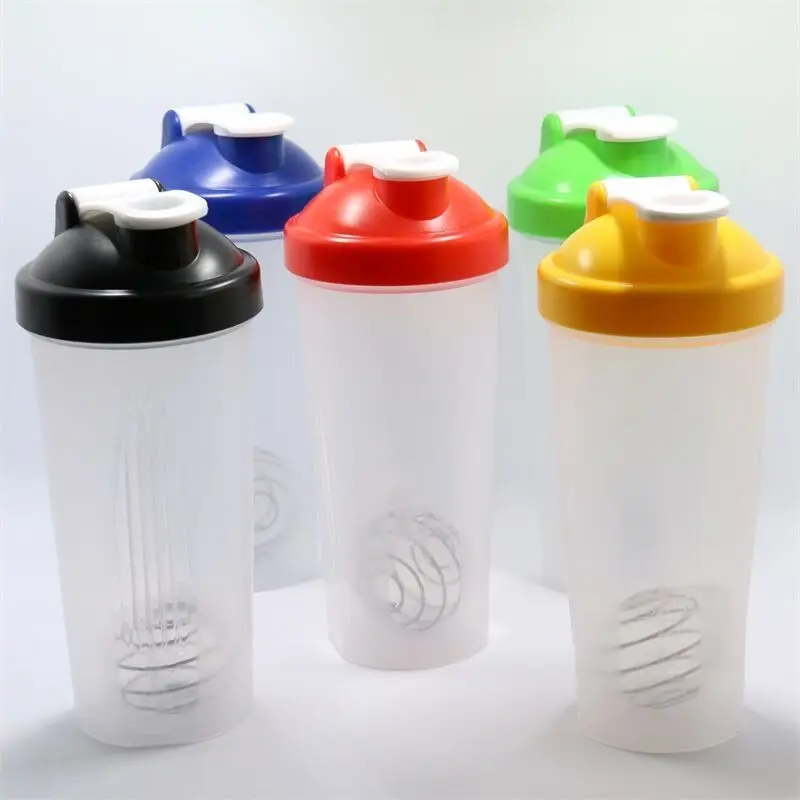 

600ml Cup BPA free Shake Protein Blender Shaker Mixer Drink Whisk Ball Bottle New