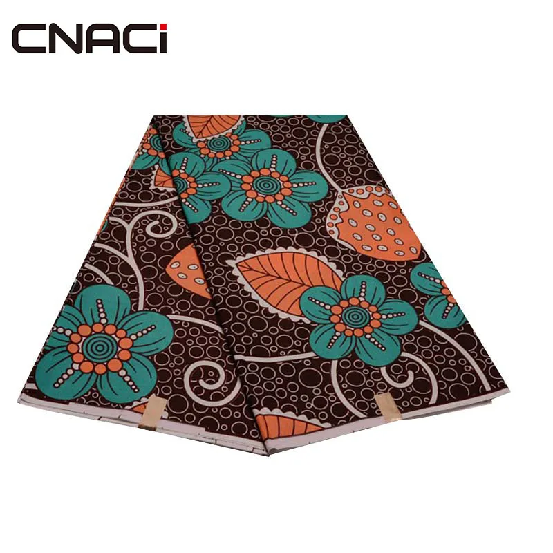 CNACI Анкара африканская вощеная ткань принтом Tissu африканская нигерийская Батик Ткань 6 ярдов/сумка Африканский принт Анкара ткань - Цвет: 19050003