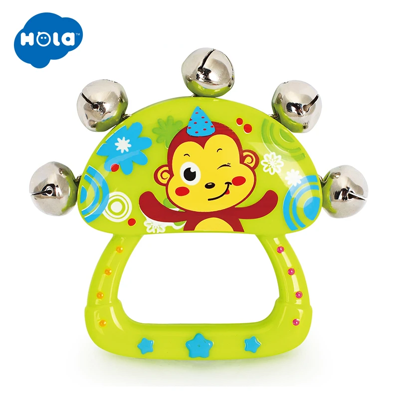 HOLA TOYS 3102E детские погремушки музыкальная игрушка, ручной Колокольчик для детей Подарки