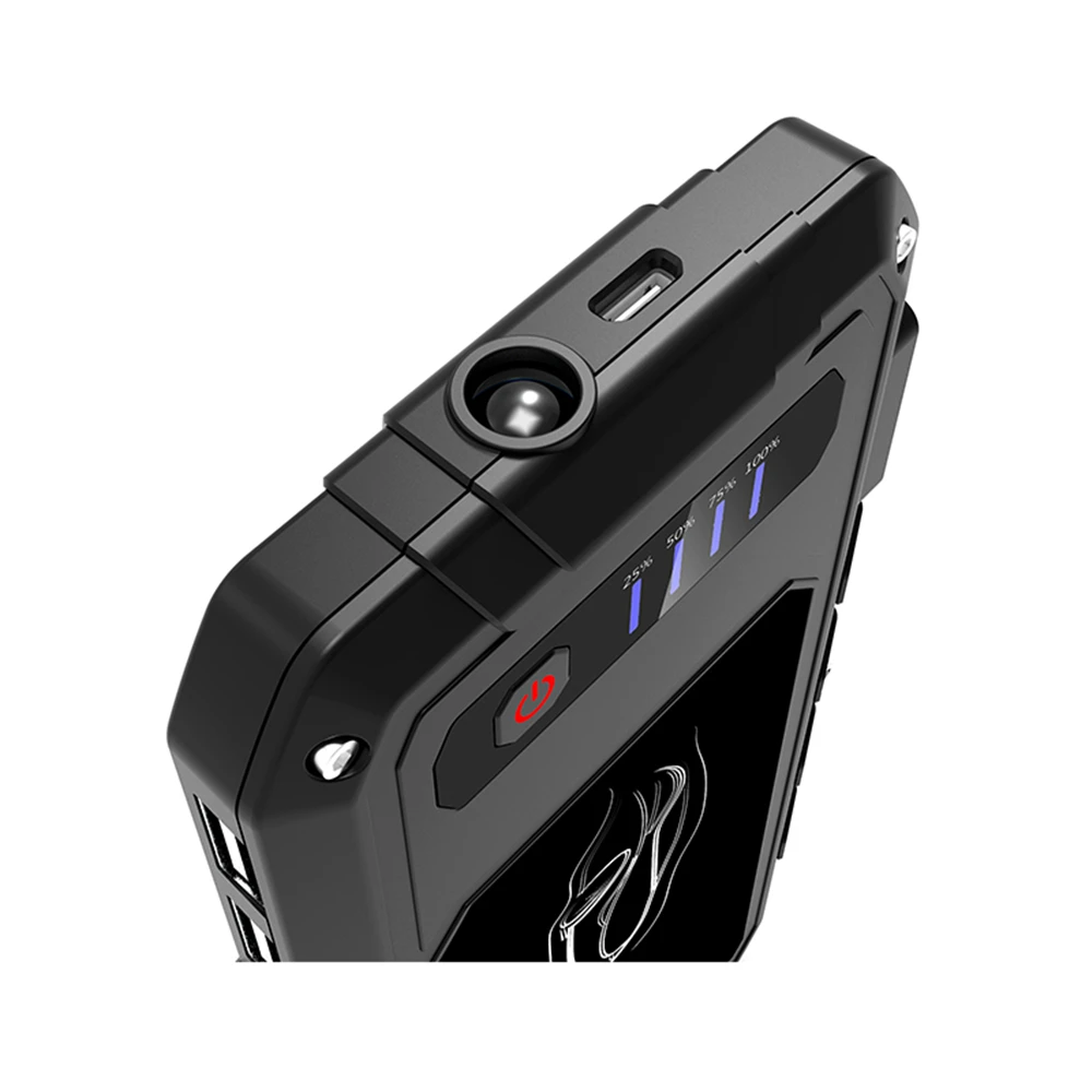 7000mAh 400A автомобильный стартер аварийный усилитель аккумулятора Портативный внешний аккумулятор светодиодный фонарик аварийный усилитель автомобильное зарядное устройство