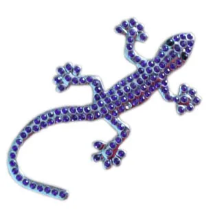 Наклейки на бампер с инкрустацией стразами Gecko стильные автомобильные наклейки 3D наклейки на бампер автомобильный логотип полностью сверляющая ящерица-стикер