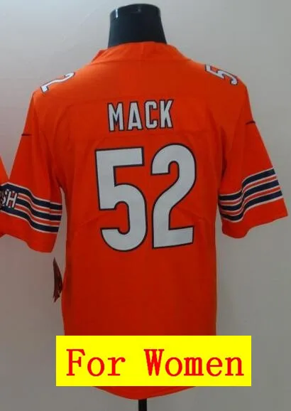 Все сшитые мужские wo Мужские Молодежные Дети th Chicago Khalil Mack 52 Джерси 1 - Цвет: As photo