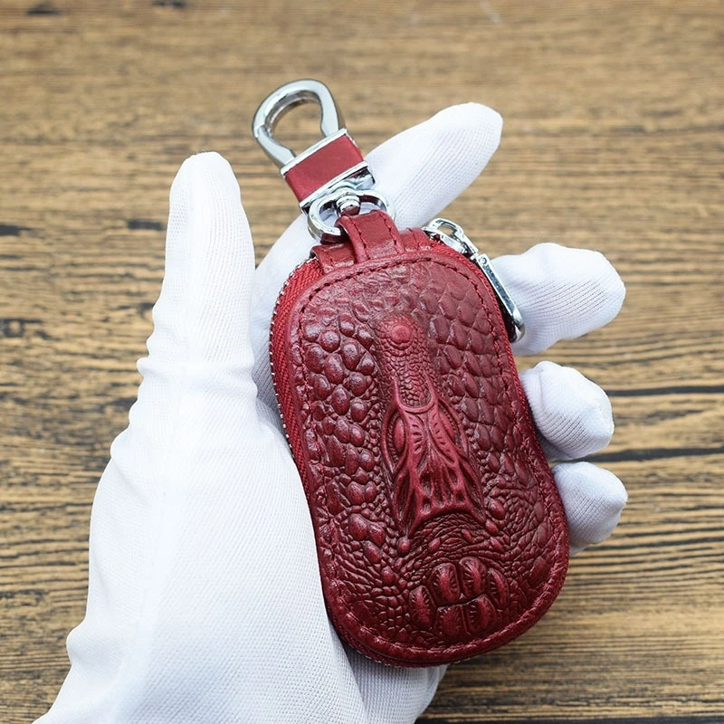 New Car Key Bag Retro Top Key Car Multifunzionale Generale Testa Di Coccodrillo Portachiavi Borsa Portachiavi Portafoglio Porta