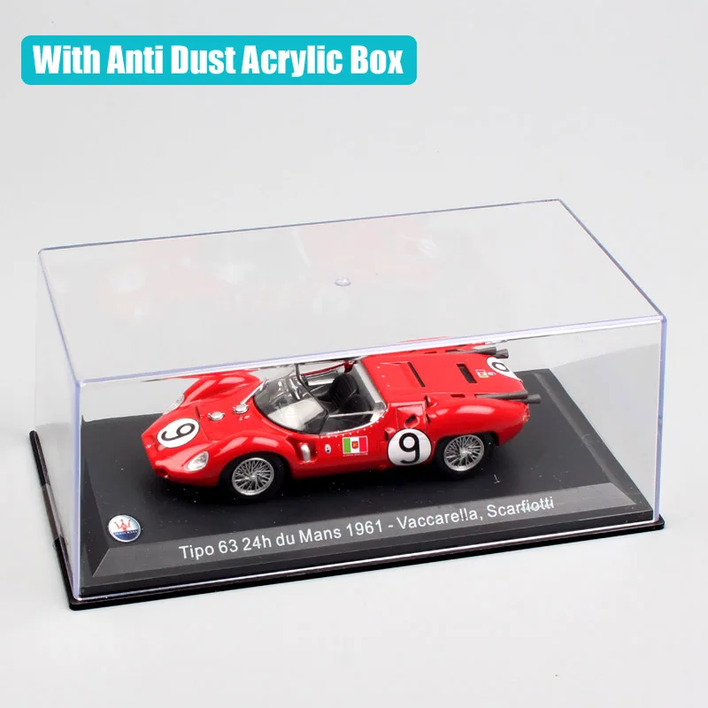 1:43 Масштаб Мини Классический LEO Tipo 63 24h du mans 1961 No#9 vakcarella Scarfiotti racer Diecasts& Toy Vehicles модель автомобиля игрушка для детей