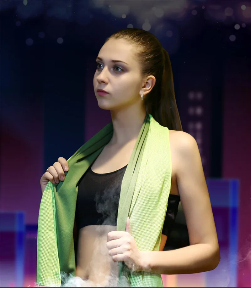 80*30 см Полотенце Для Йоги мгновенное охлаждение Гольф спортивные полотенца Спортзал Фитнес Бег Теннис для спортивных тренировок ледяное полотенце
