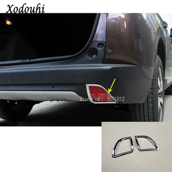 

Car Detector Frame Styling ABS Chrome Trim Back Tail Rear Fog Light Lamp Frame Stick 2pcs For Peugeot 2008 2014 2015 2016 2017