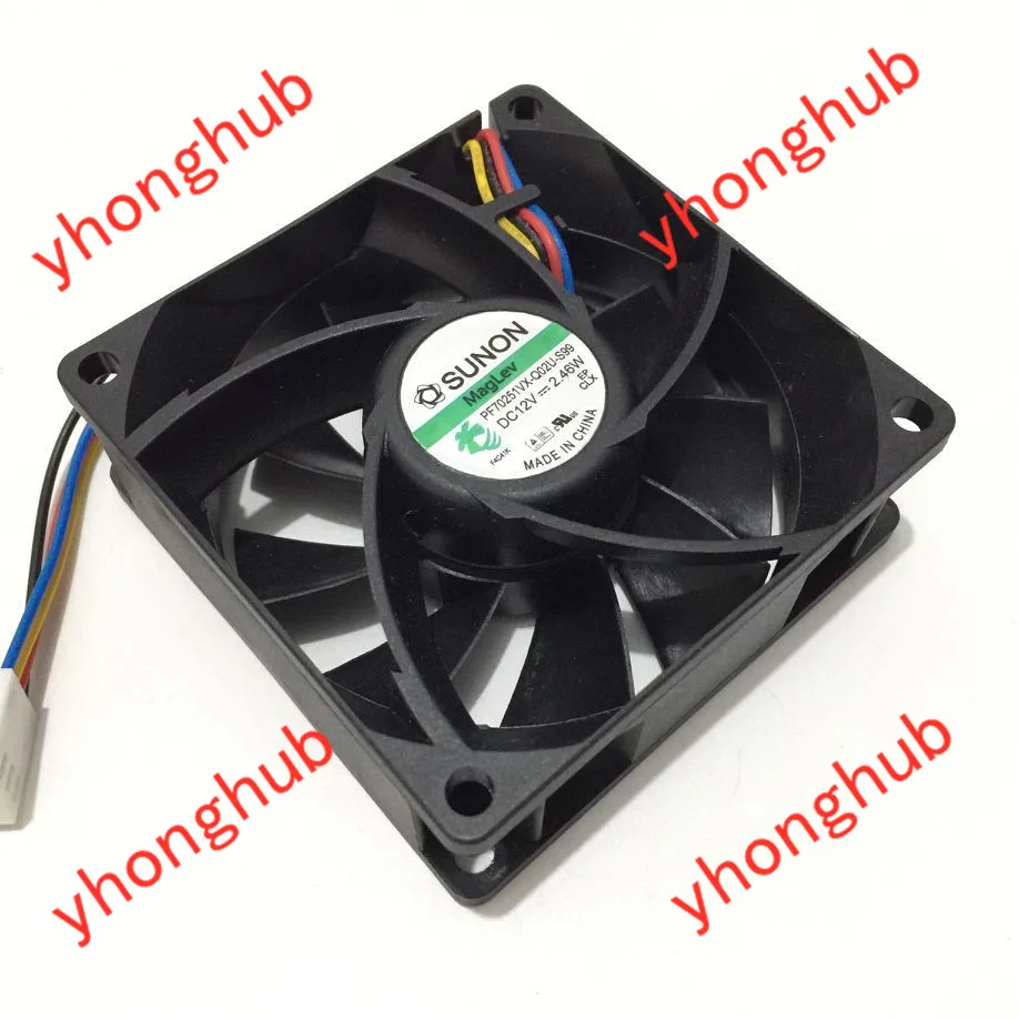 Sunon Pf70251vx-q02u-s99 dc 12v 2.46w 70x70x25 mm Ventilador de Refrigeração do Servidor de Fios