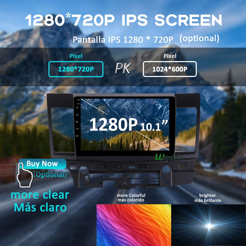 Cheap Android 9.0 1280*720P Carplay 4G 64G Radio for Mitsubishi Lancer 10 CY 2007-2012 GPS Navigation IPS Screen NO DVD Stereo PC 1