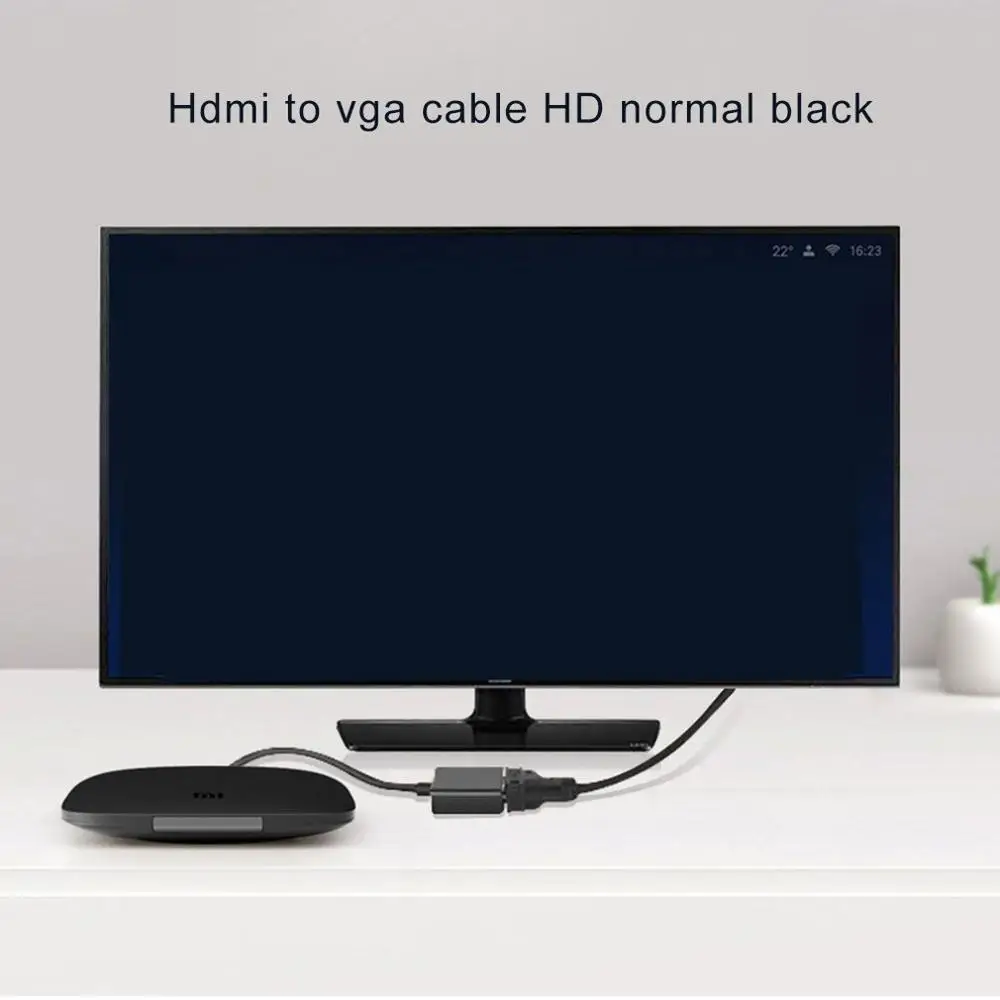 Переходник с HDMI на VGA для подключения порта ПК ноутбука приставки Smart TV других
