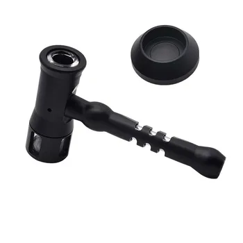 

Glass Smoking Pipes Detachable Easy To Clean Tobacco Pipe with Cotton Cleaning Tool Portable Herb Pipe Tobacco Accessories