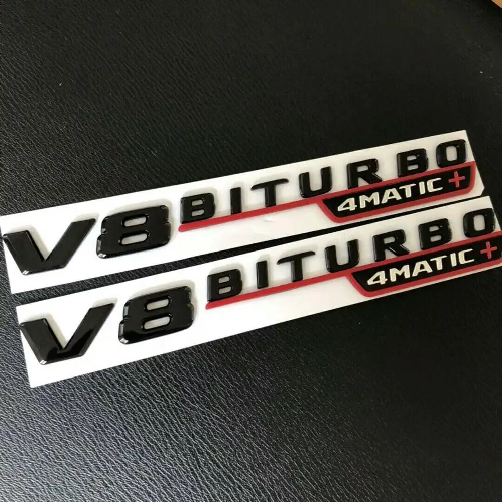 Блеск для губ черный красный V8 BITURBO 4matic + крыло эмблемы значки Mercedes AMG | Автомобили