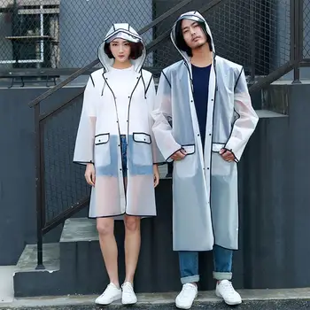 

Unisex Transparent Raincoat Raincoat Waterproof Rainwear Adult Hooded Raincoat Rain Coat Hood Poncho Mantle Hiking Accessories