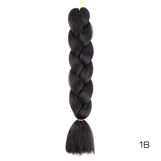 YXHAIR 100g 48 Inch Synthetic Jumbo Box Braids Expression Crochet Hair Extension for Women Pre Stretched Yaki Ombre 1B