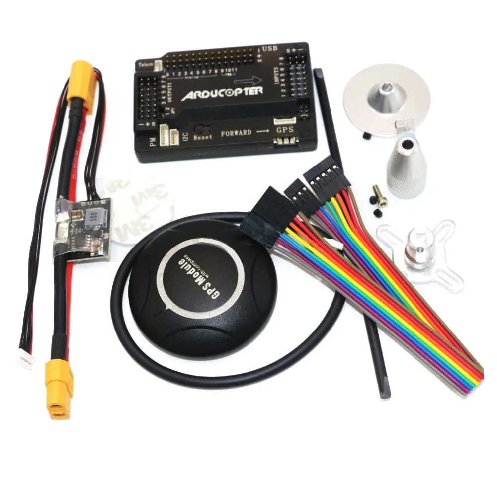APM 2,8 ArduPilot Mega APM Контроллер полета с 7 м gps для FPV Rc Дрон RC самолет часть