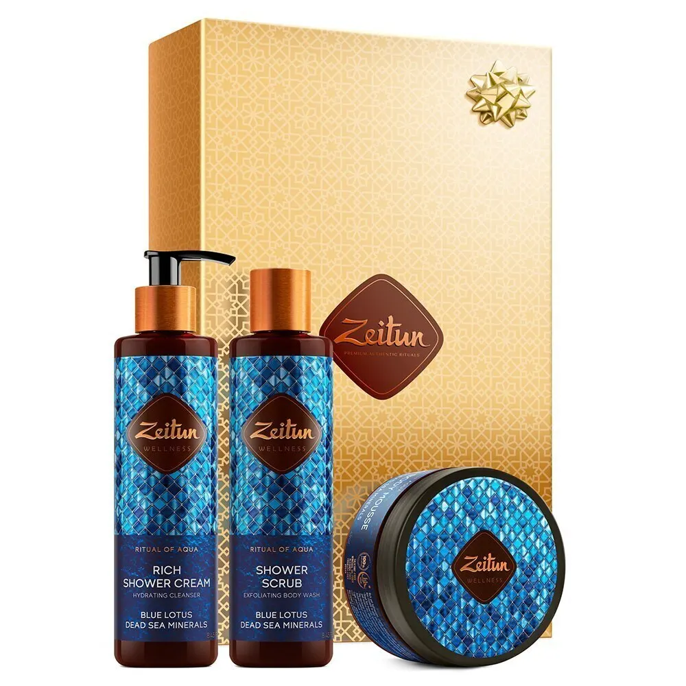 &quotSense of Hydration" SPA Body Care Set: shower cream scrub and body Zeitun ZWAQ006 |
