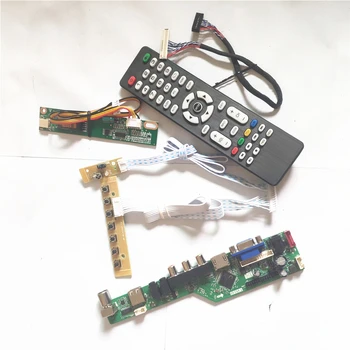 

For LP121WX1-TLA1/TLA2 LVDS 20Pin 1CCFL LCD panel monitor keyboard+Inverter+Remote USB VGA HDMI AV RF T.V53 controller board Kit