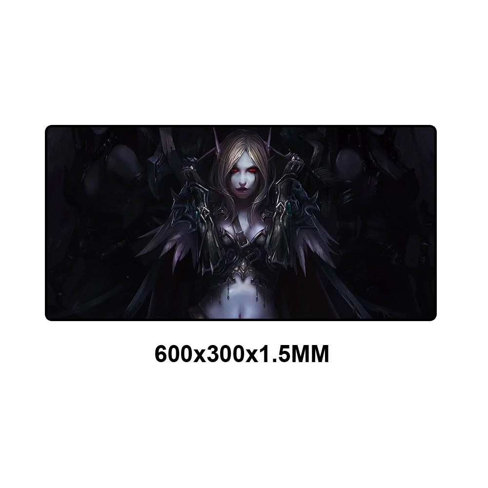 900x400 мм XXL большой Sylvanas коврик для мыши игровой коврик для мыши WOW Gamer резиновые компьютерные коврики для игровой клавиатуры ПК СТОЛ большой коврик для мыши - Цвет: MSSJ-RW001-60x30