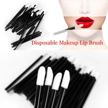 50 шт. одноразовые кисточки для губ кисти палочки Аппликатор инструменты для нанесения макияжа Кисти для губ портативные Косметические женские Модные кисточки