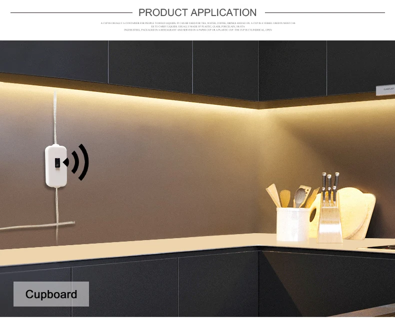 Description Picture 6 of itemDC 5V USB LED Strip Light Hand Sweep Waving Sensor 2835 Backlight LED TV Kitchen Under Cabinet Lamp LED Light Strip Diode Lights