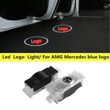 2 шт. светодиодный светильник для двери автомобиля для Mercedes Benz CLA CLS c218 w218 a207 c207 c117 AMG лазерный проектор призрак теневой светильник