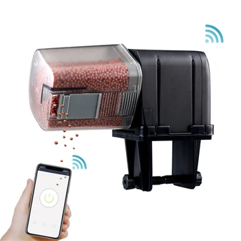 

Automatic Aquarium Food Feeder Remote Control Wireless WIFI Fish Tank Automatic Timer Fish Feeder Aquarium Accessories 170ml