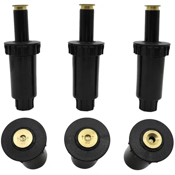 

AFBC Garden Lawn Sprinkler Automatic Telescopic Sprinkler System Copper Nozzle Adjustable Pop-Up Sprinkler Lawn Watering 12 Piec