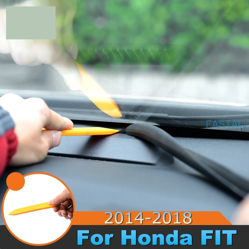 Для Honda FIT JAZZ-19 переднее лобовое стекло звукоизоляция полоса приборная панель уплотнение швов силиконовая лента автомобильные аксессуары