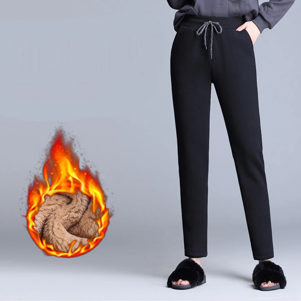 

2019 New Plus Cashmere Fashion Leggings Women Girls Warm Winter Bright Velvet Knitted Thick Legging Super Elastic Pants