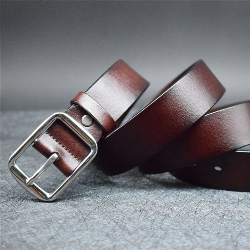 Ремень из воловьей кожи с пряжкой нержавеющей стали|belt men|designer belts menbelt men designer |