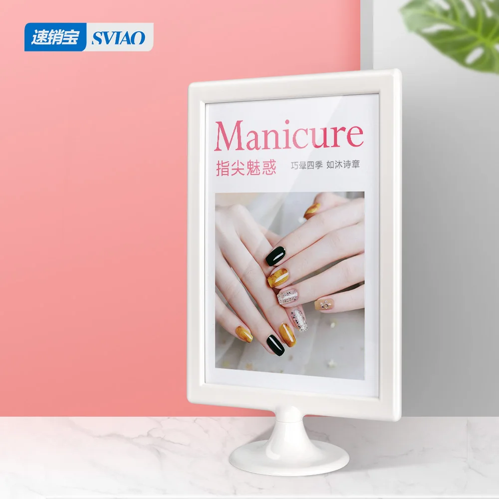 

sviao WALAGE Desktop Display ABS Material 2 Side ivory white Display Stand