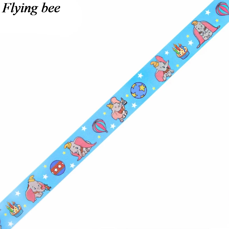 Flyingbee 4 шт./компл. с рисованным аниме, забавные стикеры Дамбо клейкая лента для телефонов с изображением героя из мультфильма для девочек Бумага лента Washi подарки для детей X0642