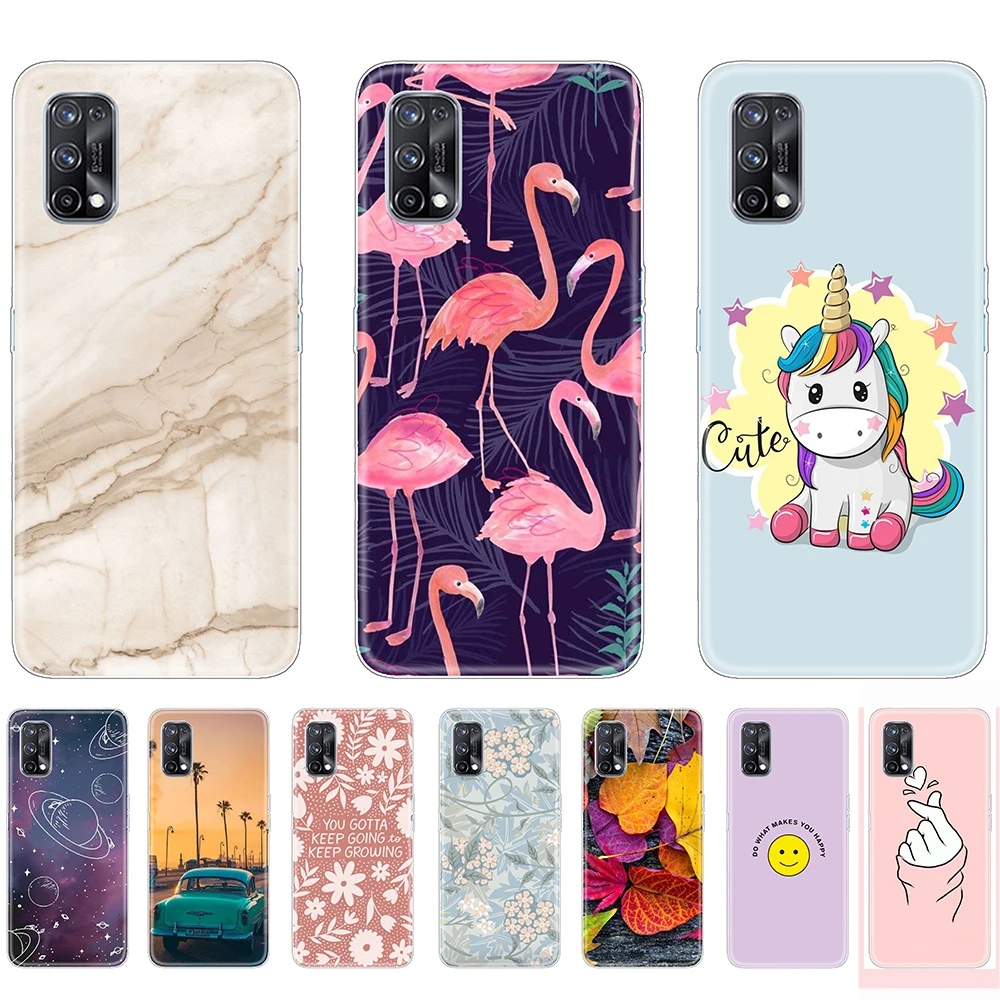 

for Realme X7 Case Tpu Transparent Unicorn Soft Shell Phone Back Cover on Realme X7 Pro Full Protection Shockproof Fitted Cases