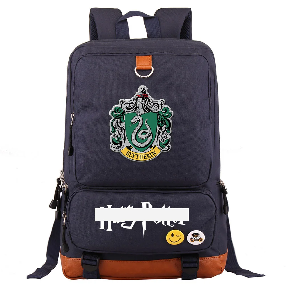 D0303 волшебный Ravenclaw Гриффиндор Лев мальчик девочка Книга школьная сумка женский рюкзак подростковые школьные сумки мужские Студенческие Лоскутные рюкзаки