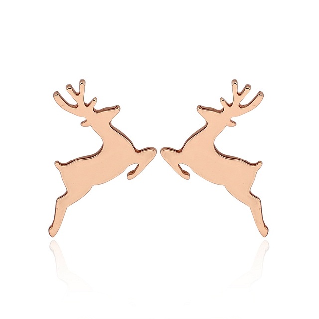 Trendy Origami Antler Pendant Necklace Retro Elk Deer Horn Necklace Choker Fashion Jewelry for Women Men Christmas Gift