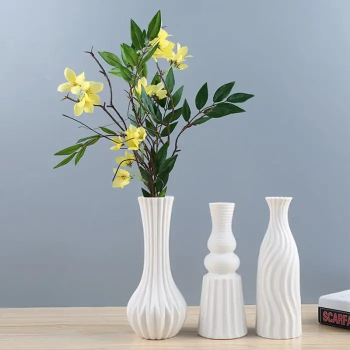 Nordic Vase Modern Porcelain Decorative Ceramic Vase Art Vases Flower For Home Decoration Crafts Drop HR